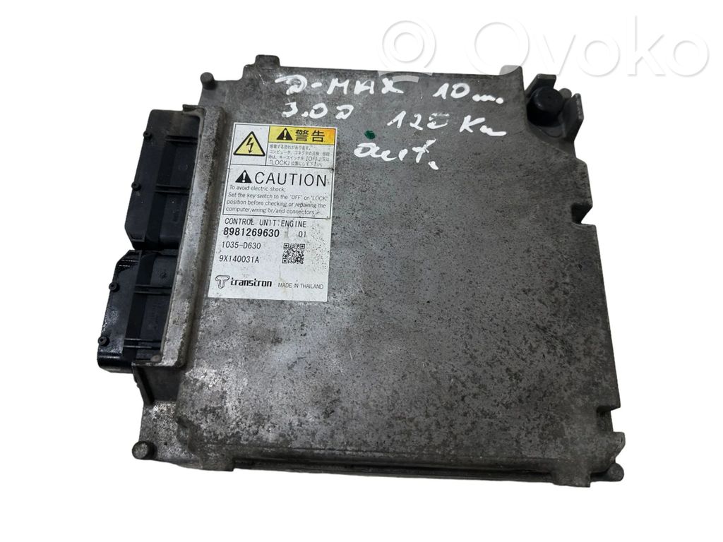 Engine control unit/module   8981269630,9X140031A,1035D630