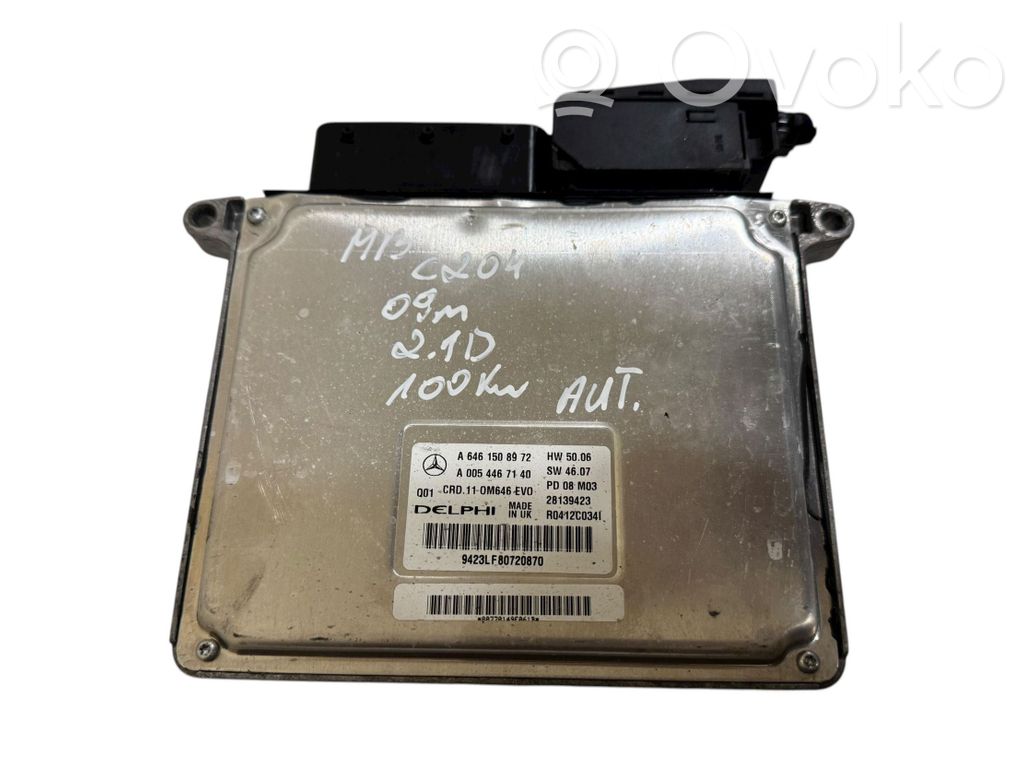 Mercedes-Benz C W204 Engine control unit/module 