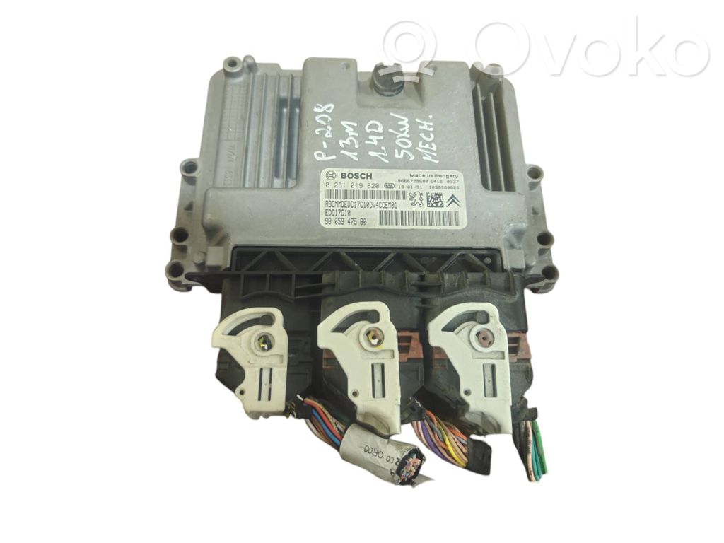 Peugeot 208 I Engine control unit/module 
