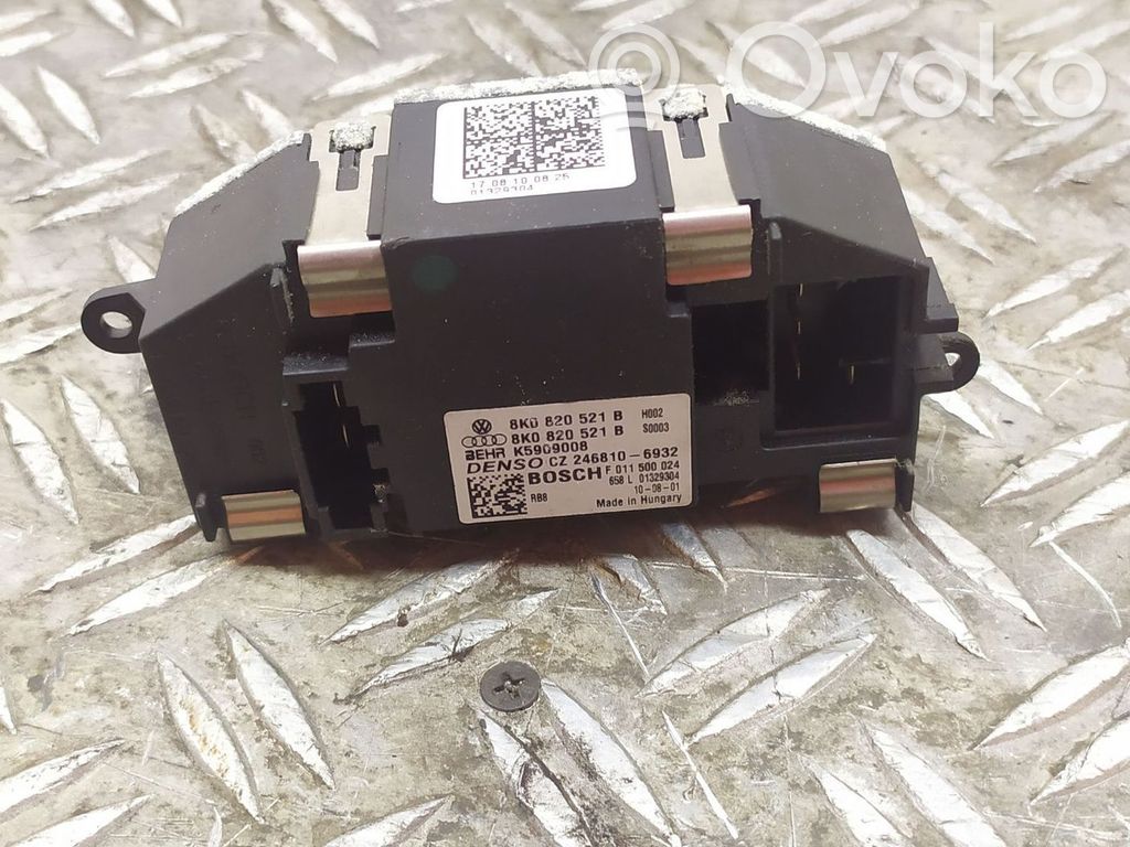 Audi A4 S4 B8 8K Pečiuko ventiliatoriaus reostatas (reustatas) 
