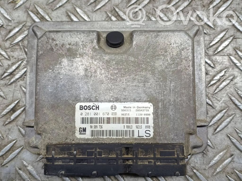Opel Astra G Engine control unit/module 