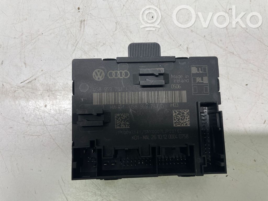 Audi A6 S6 C7 4G Unité de commande module de porte 