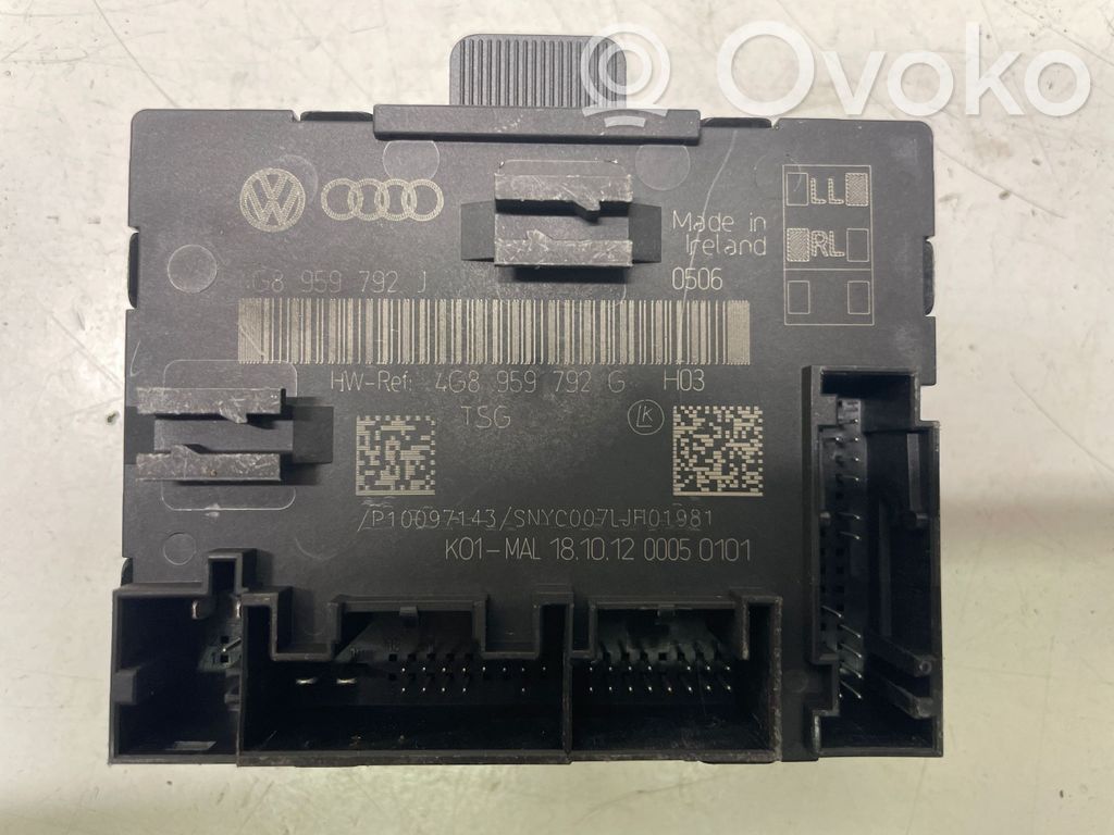 Audi A6 S6 C7 4G Door control unit/module 