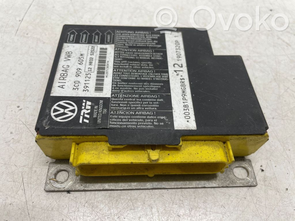Volkswagen PASSAT B6 Airbag control unit/module 