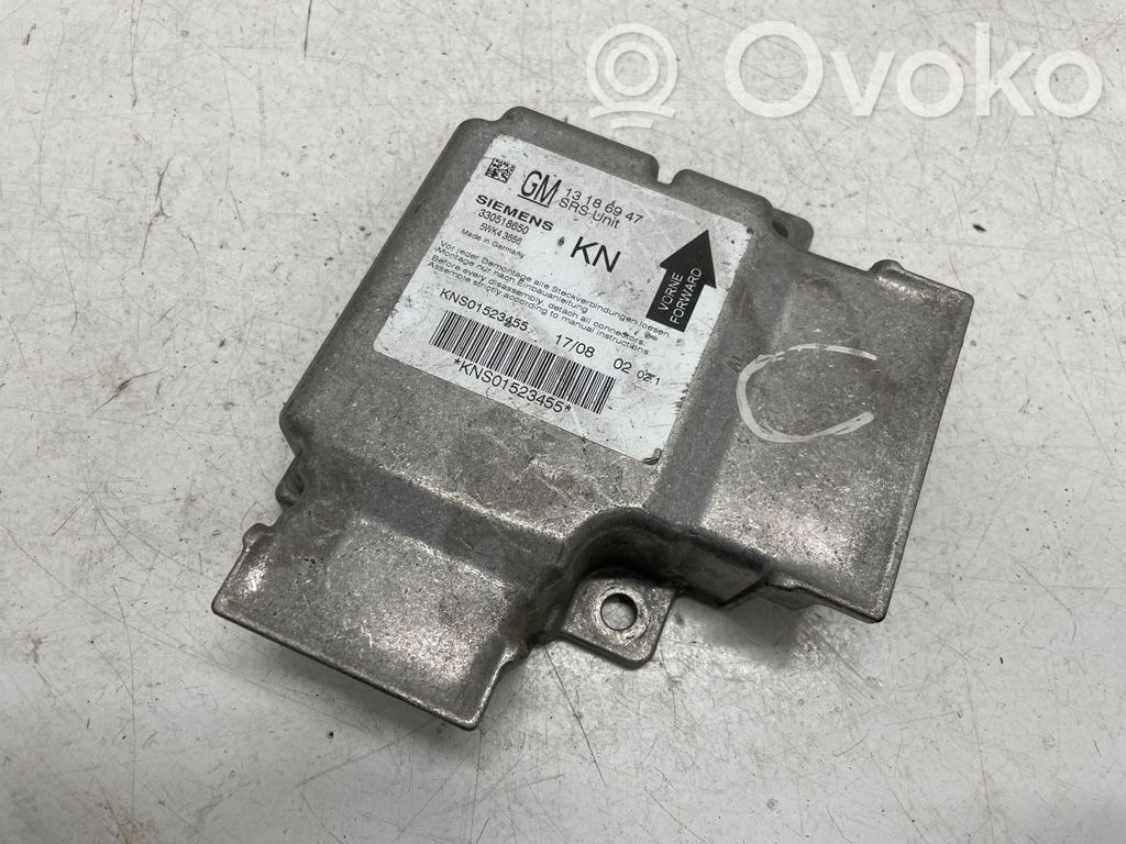 Opel Vectra C Airbag control unit/module 