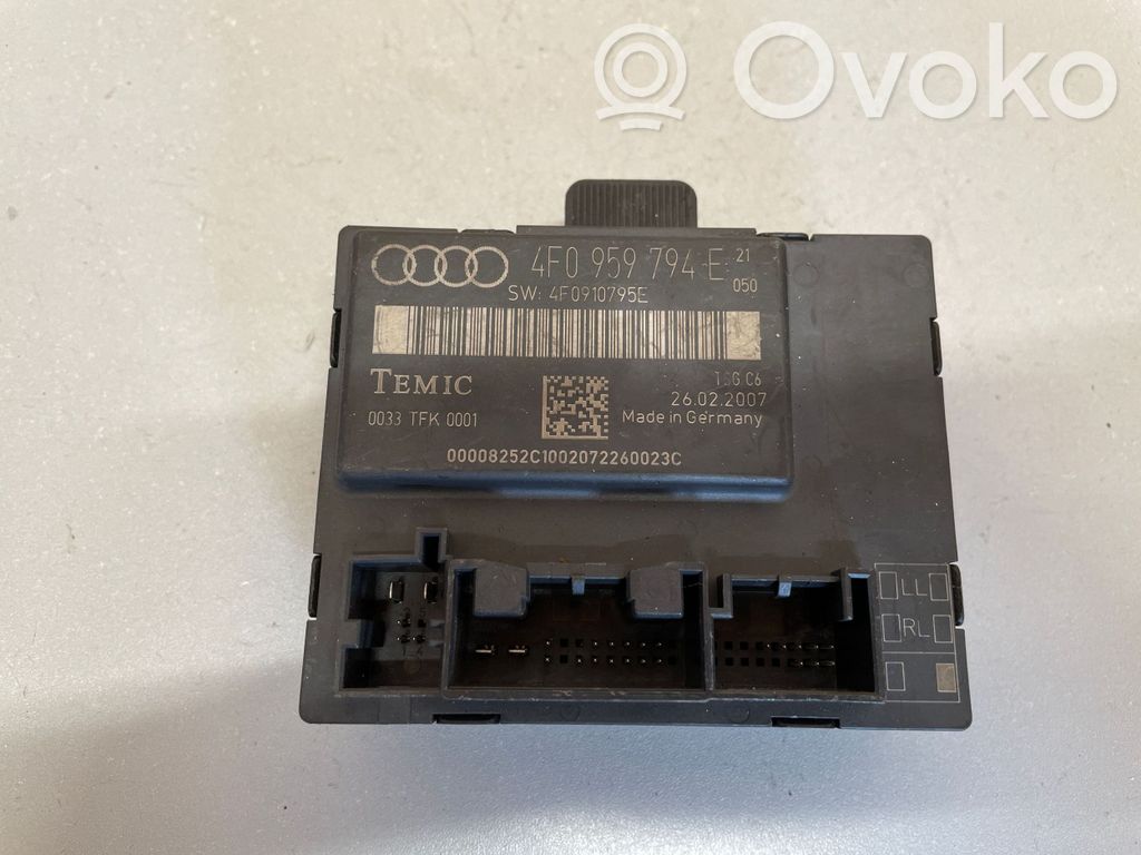 Audi A6 S6 C6 4F Door control unit/module 