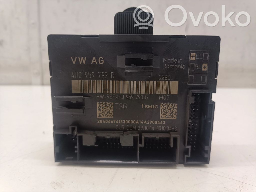 Audi A8 S8 D4 4H Unité de commande module de porte 