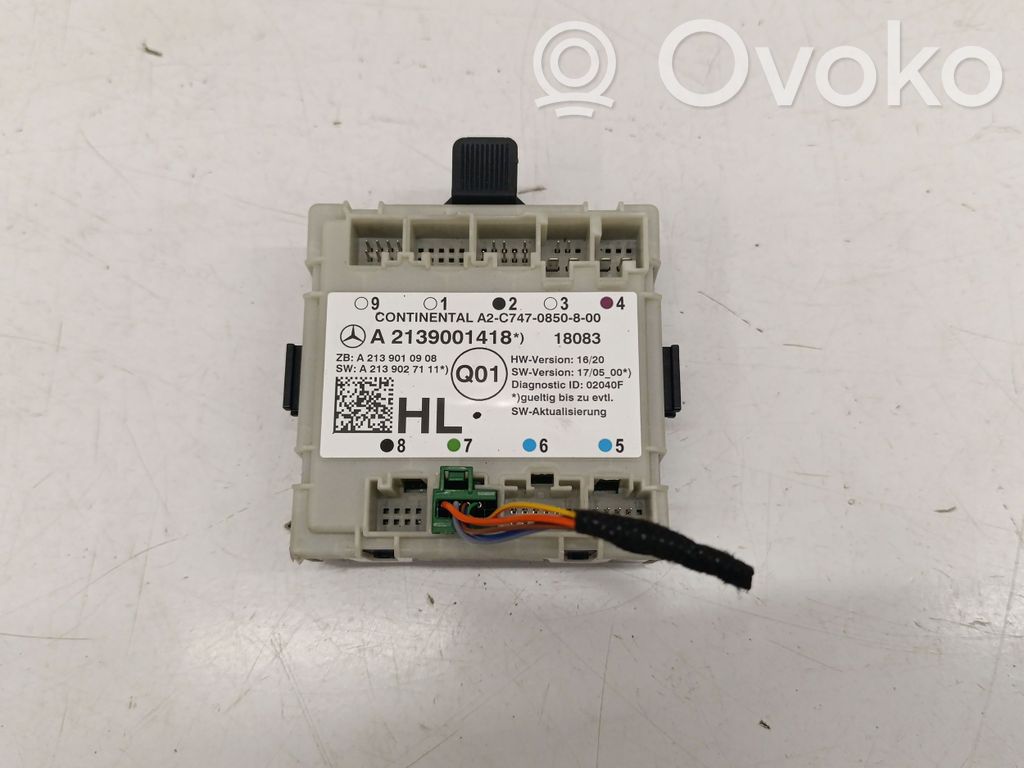 Mercedes-Benz E W213 Door control unit/module 