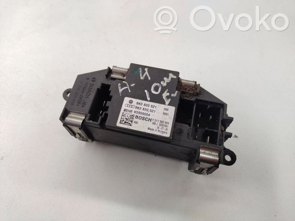 Audi A4 S4 B8 8K Pečiuko ventiliatoriaus reostatas (reustatas) 