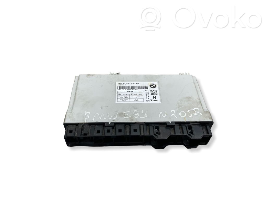 BMW 3 E92 E93 Seat control module 