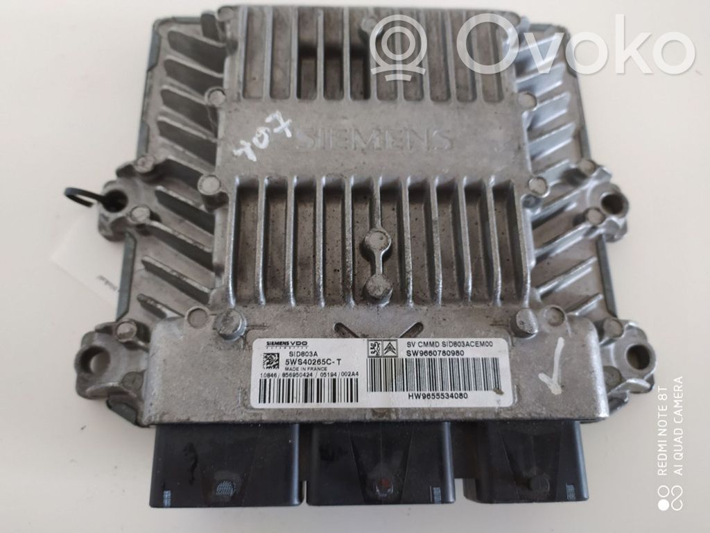 Peugeot 407 Engine control unit/module 