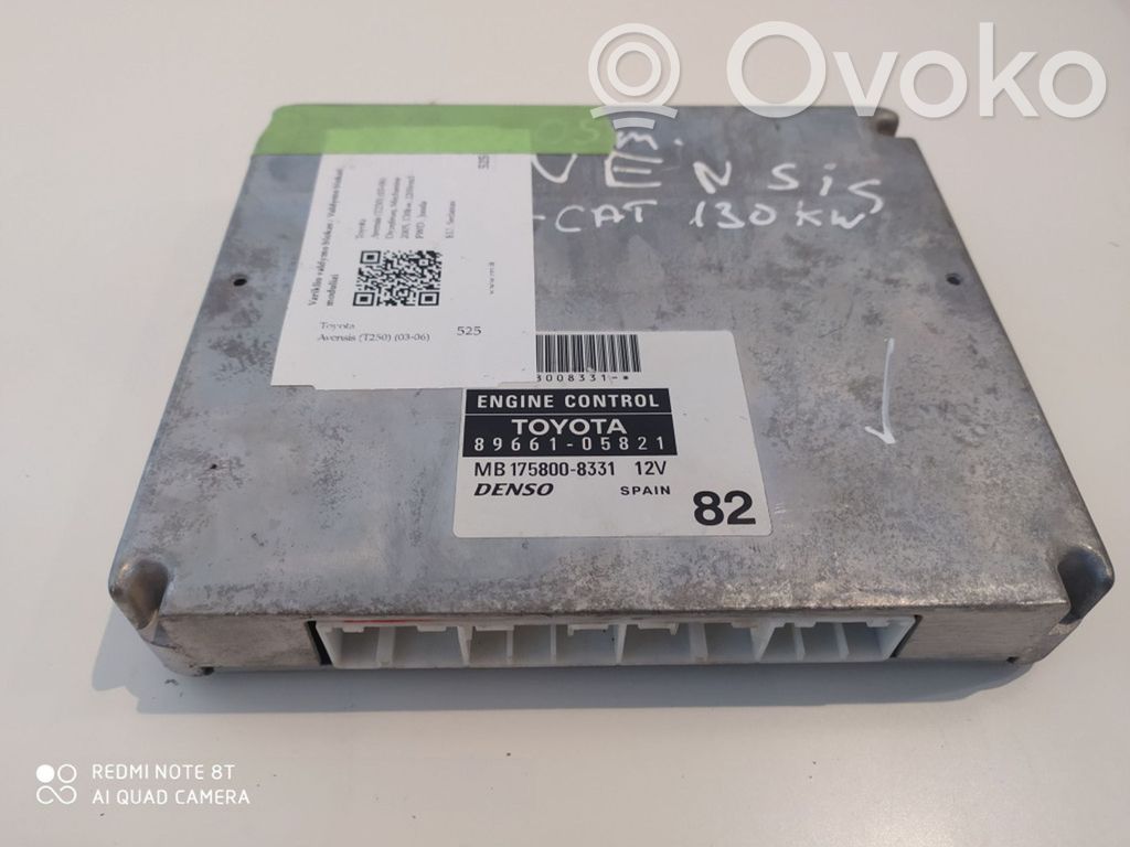 Toyota Avensis T250 Engine control unit/module 