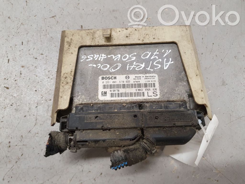 Engine control unit/module   0281001670,90589736,981029,28SA3739,B98013870290196