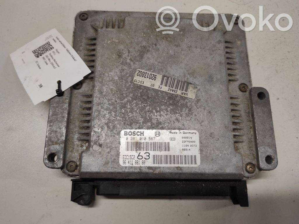 Engine control unit/module   0281010567,9641188180