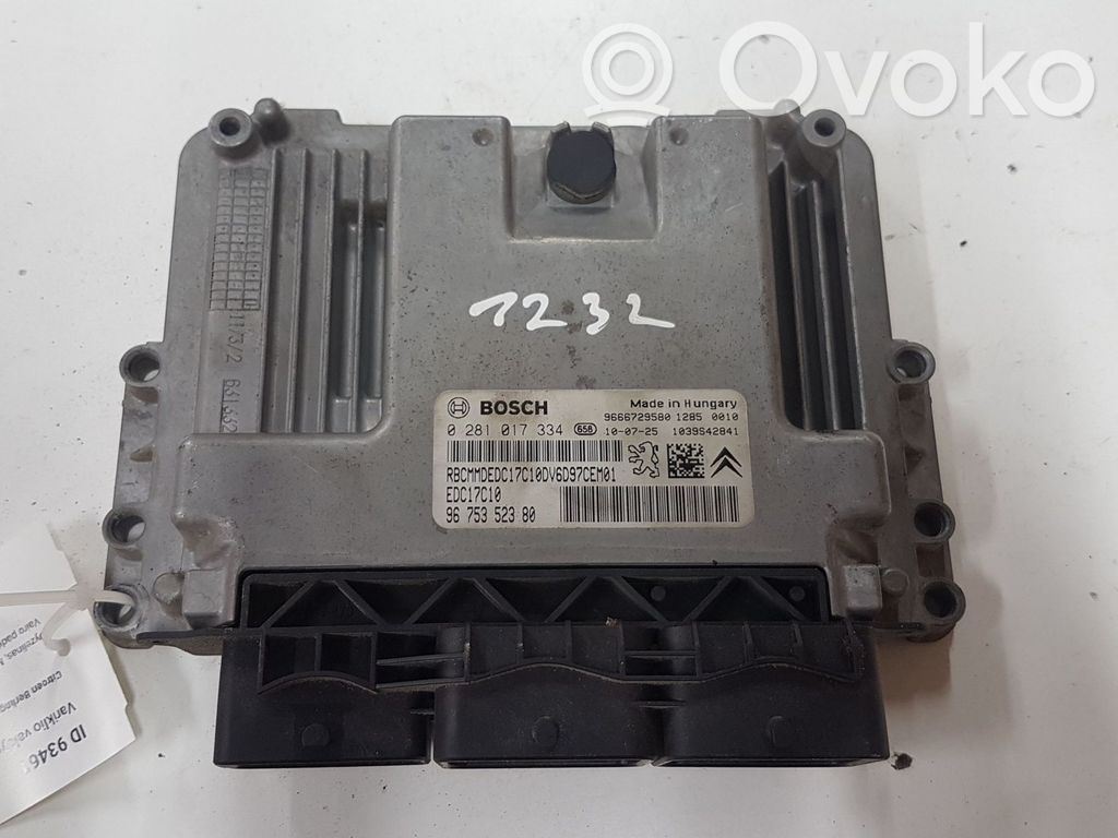 Citroen Berlingo Engine control unit/module 