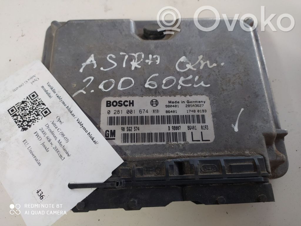 Opel Astra G Engine control unit/module 