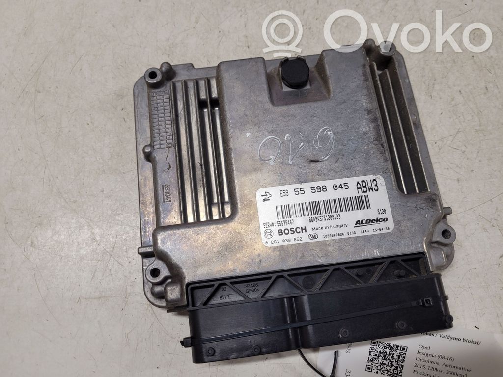 Opel Insignia A Engine control unit/module 