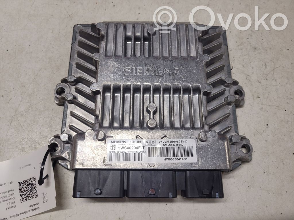 Peugeot 407 Engine control unit/module 