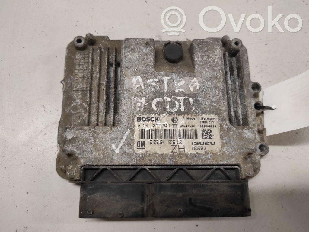 Opel Astra H Engine control unit/module 