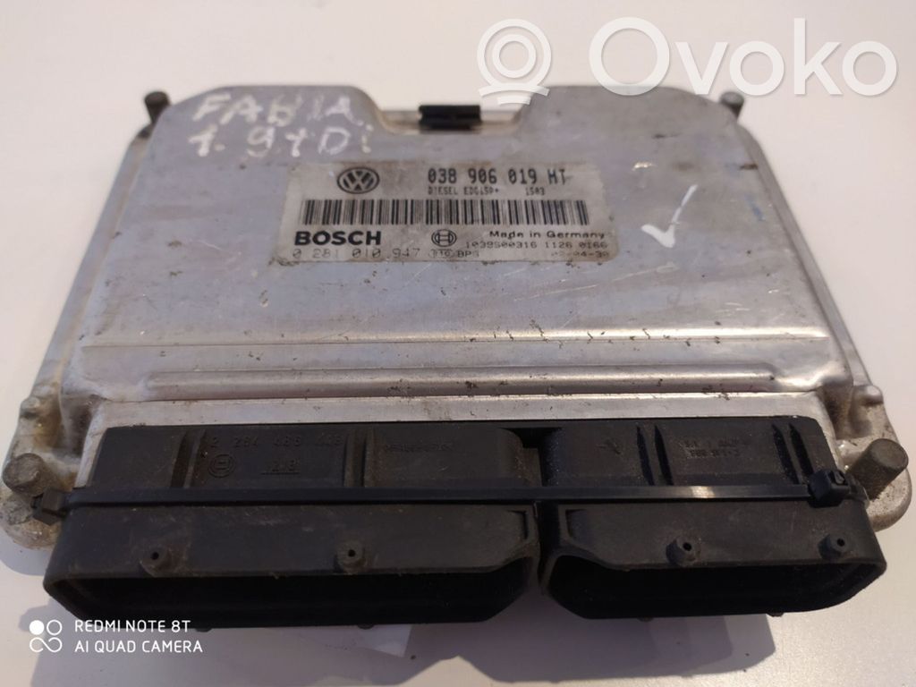 Skoda Fabia Mk1 (6Y) Engine control unit/module 