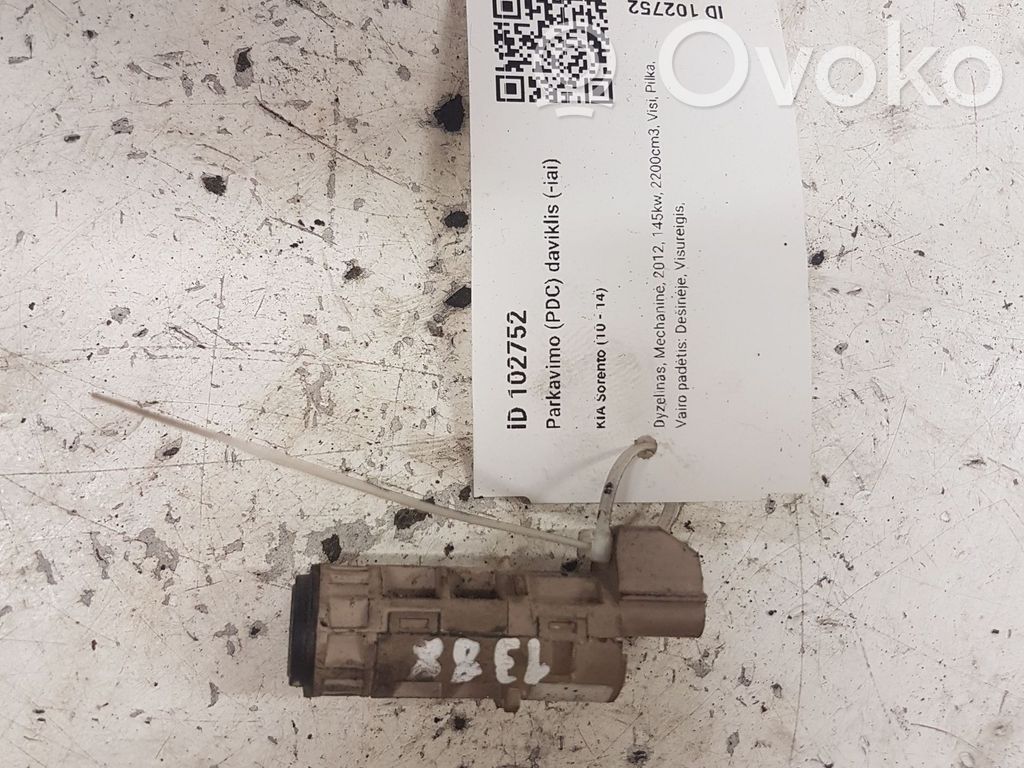 KIA Sorento Sensor de aparcamiento PDC 