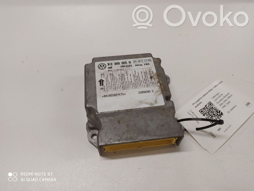 Volkswagen Golf V Airbag control unit/module 