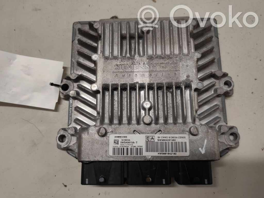 Engine control unit/module   5WS40615AT,SW9664287480,HW9661642180