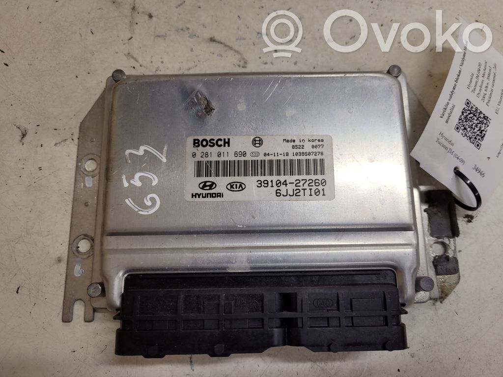 Hyundai Tucson JM Engine control unit/module 