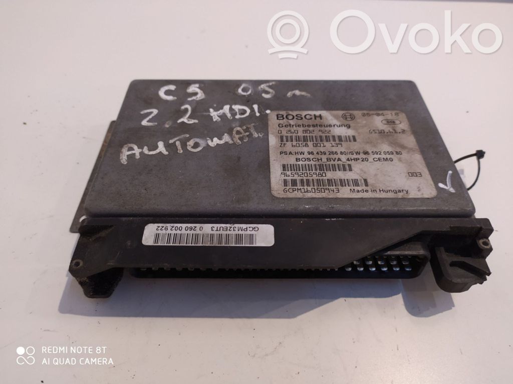 Citroen C5 Gearbox control unit/module 