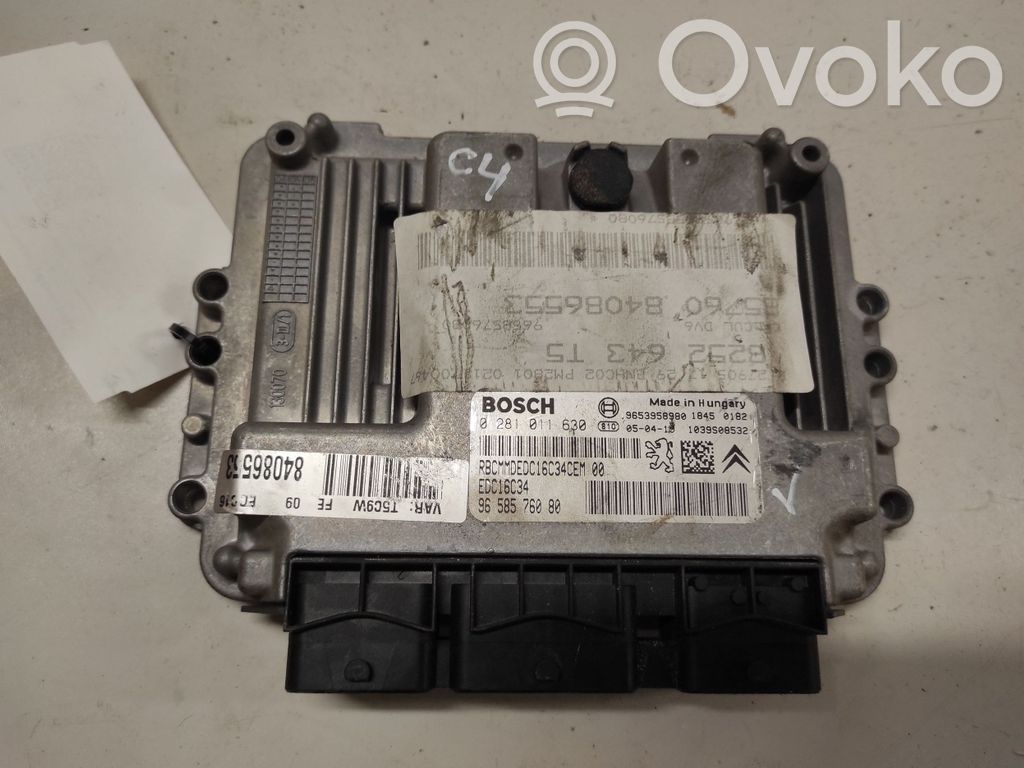 Citroen C4 I Engine control unit/module 