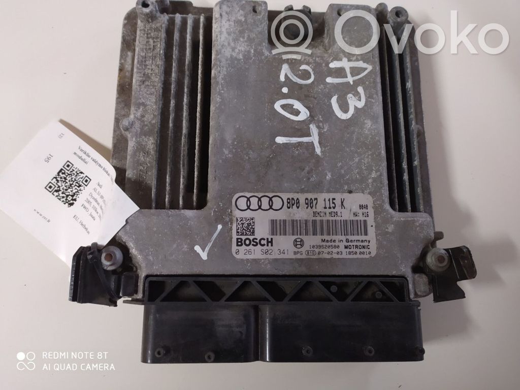 Audi A3 S3 8P Engine control unit/module 