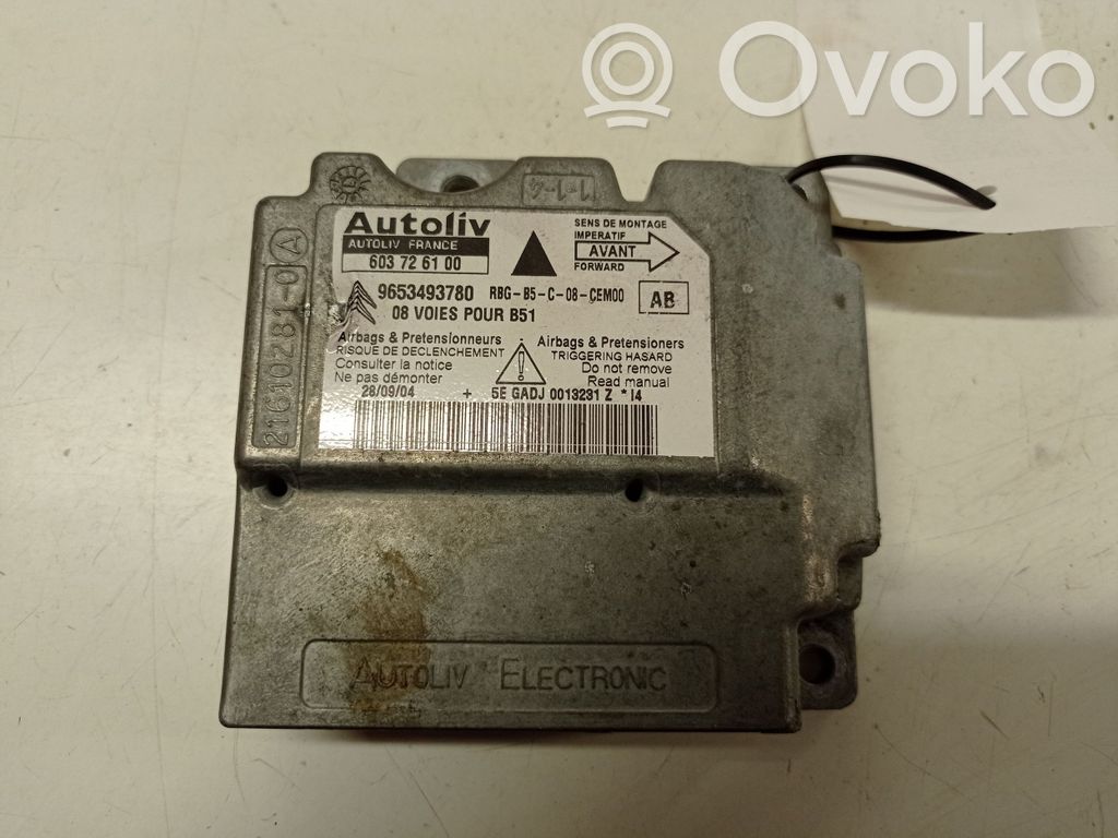 Citroen C4 I Airbag control unit/module 