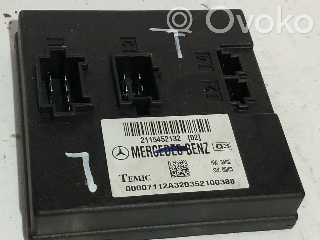Mercedes-Benz E W211 Comfort/convenience module 