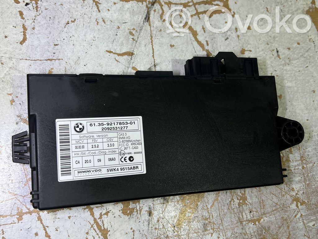 BMW 3 E90 E91 CAS valdymo blokas/ modulis 