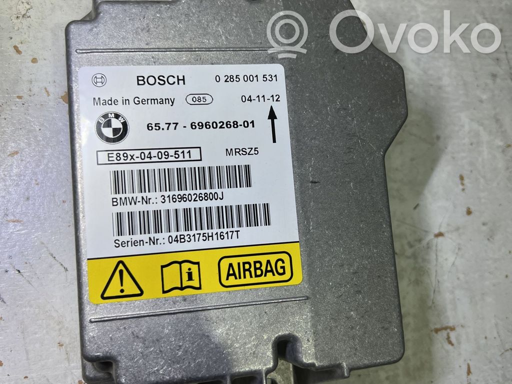 BMW 1 E81 E87 Module de contrôle airbag 