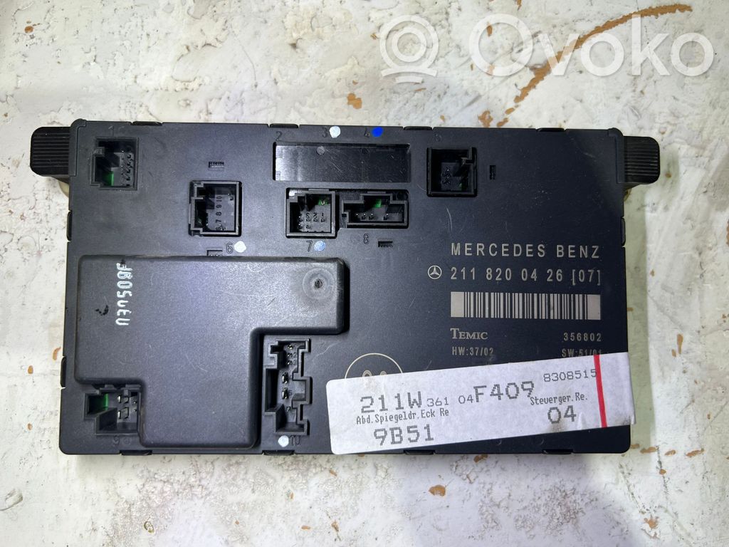 Mercedes-Benz E W211 Door control unit/module 