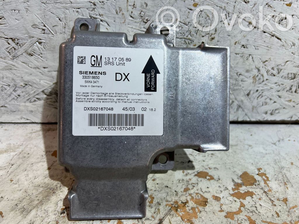 Opel Signum Airbag control unit/module 