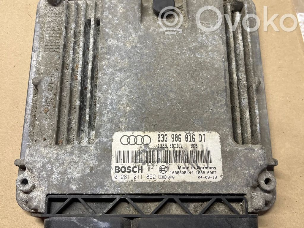Audi A3 S3 8P Engine control unit/module 