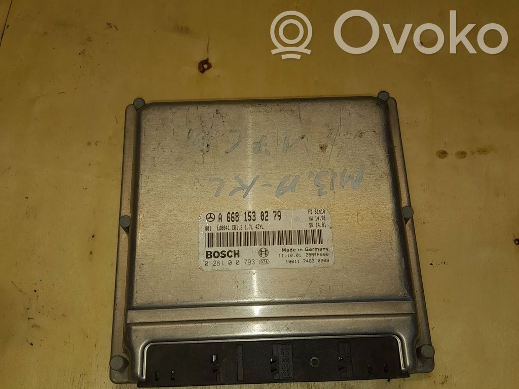 Mercedes-Benz A W168 Engine control unit/module 