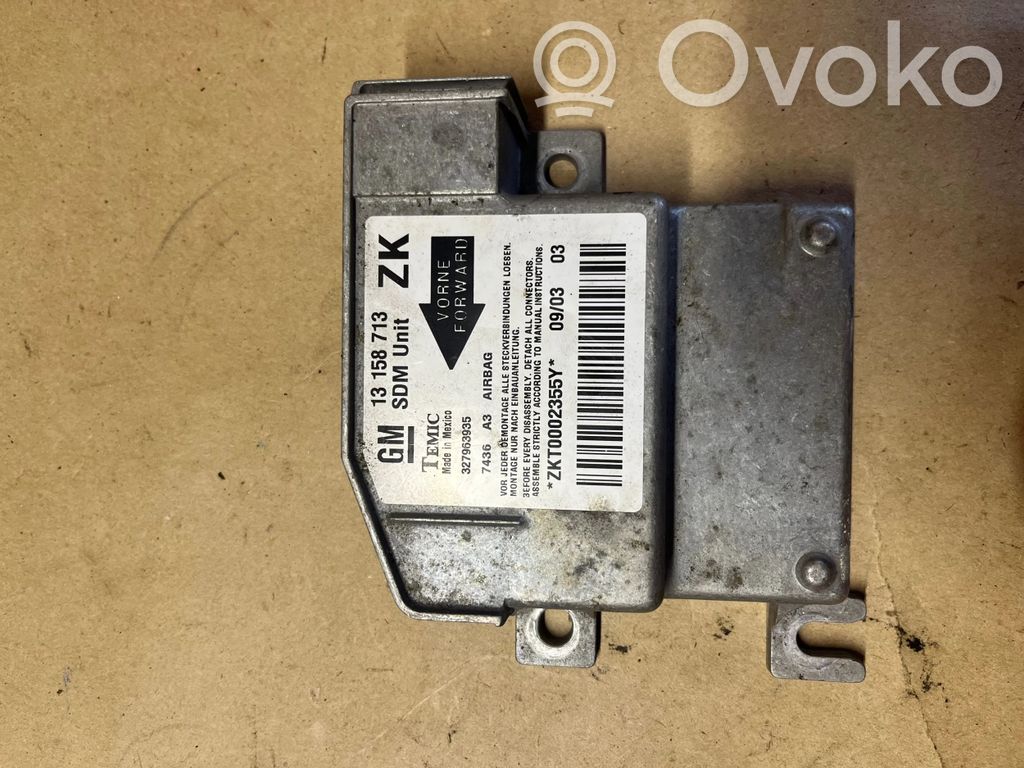 Opel Meriva A Unidad de control/módulo del Airbag 