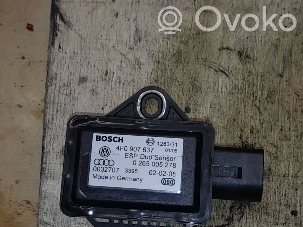 Audi A6 S6 C6 4F ESP acceleration yaw rate sensor 