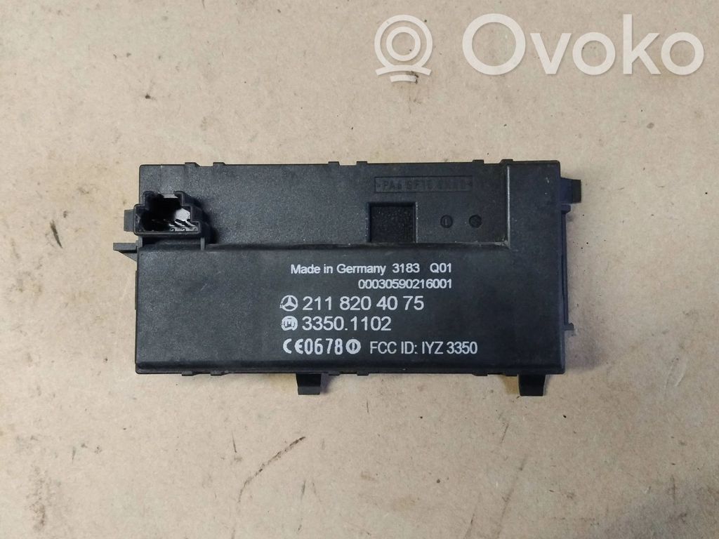 Mercedes-Benz E W211 Keyless (KESSY) go control unit/module 