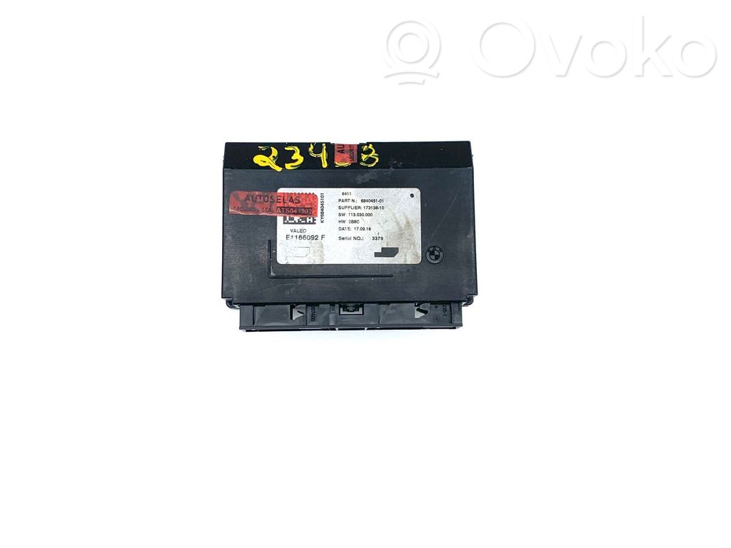 BMW i3 Air conditioning/heating control unit 