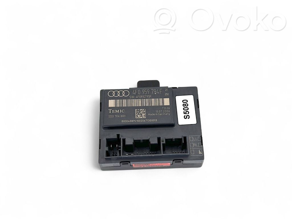Audi A6 S6 C6 4F Door control unit/module 
