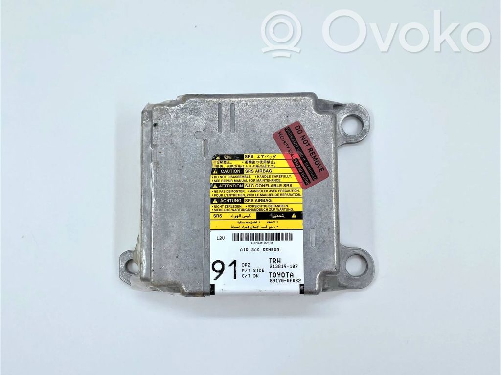 Toyota Corolla Verso E121 Airbag control unit/module 