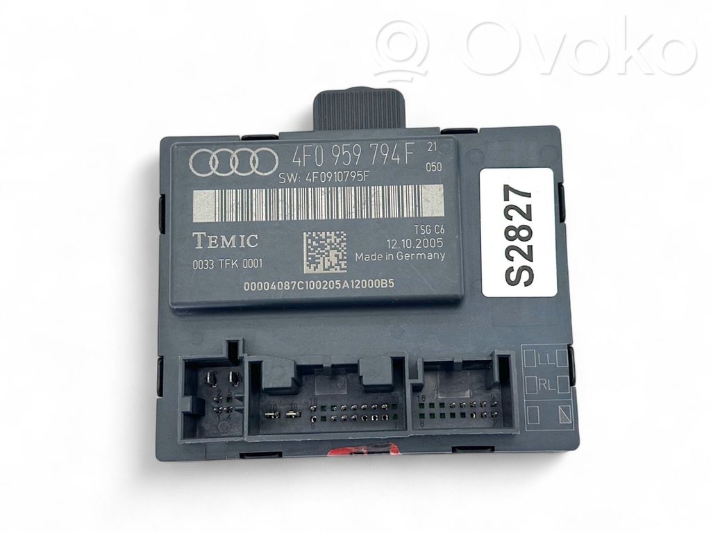 Audi A6 S6 C6 4F Door control unit/module 