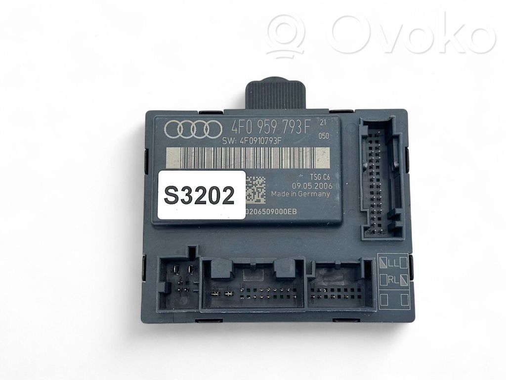Audi A6 S6 C6 4F Door control unit/module 