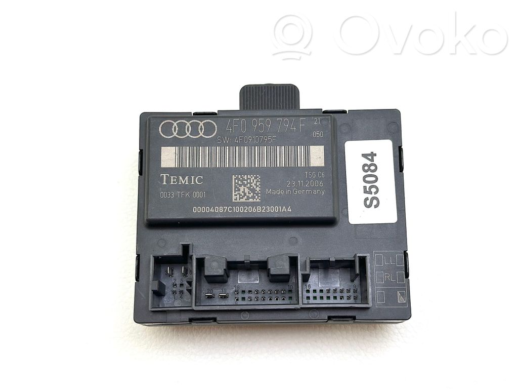 Audi A6 S6 C6 4F Door control unit/module 