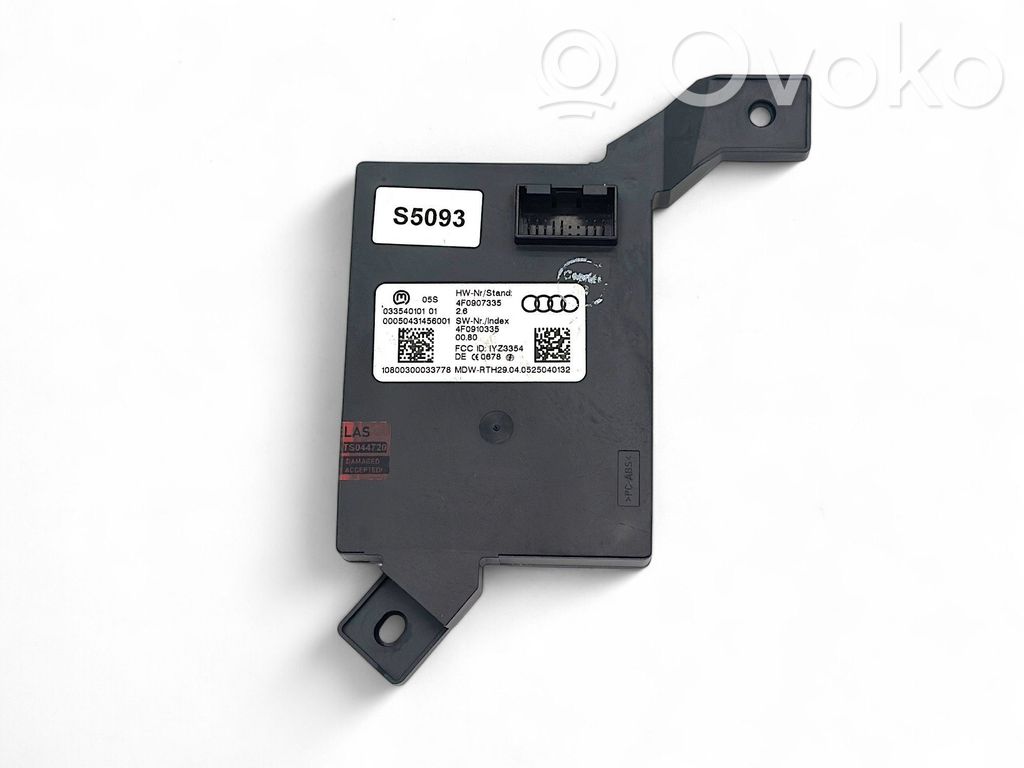 Audi A6 S6 C6 4F Keyless (KESSY) go control unit/module 