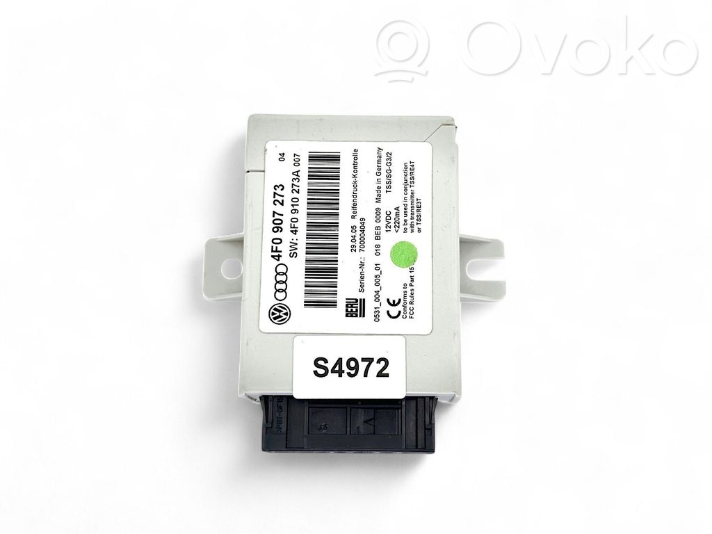 Audi A6 S6 C6 4F Padangų slėgio valdymo blokas 